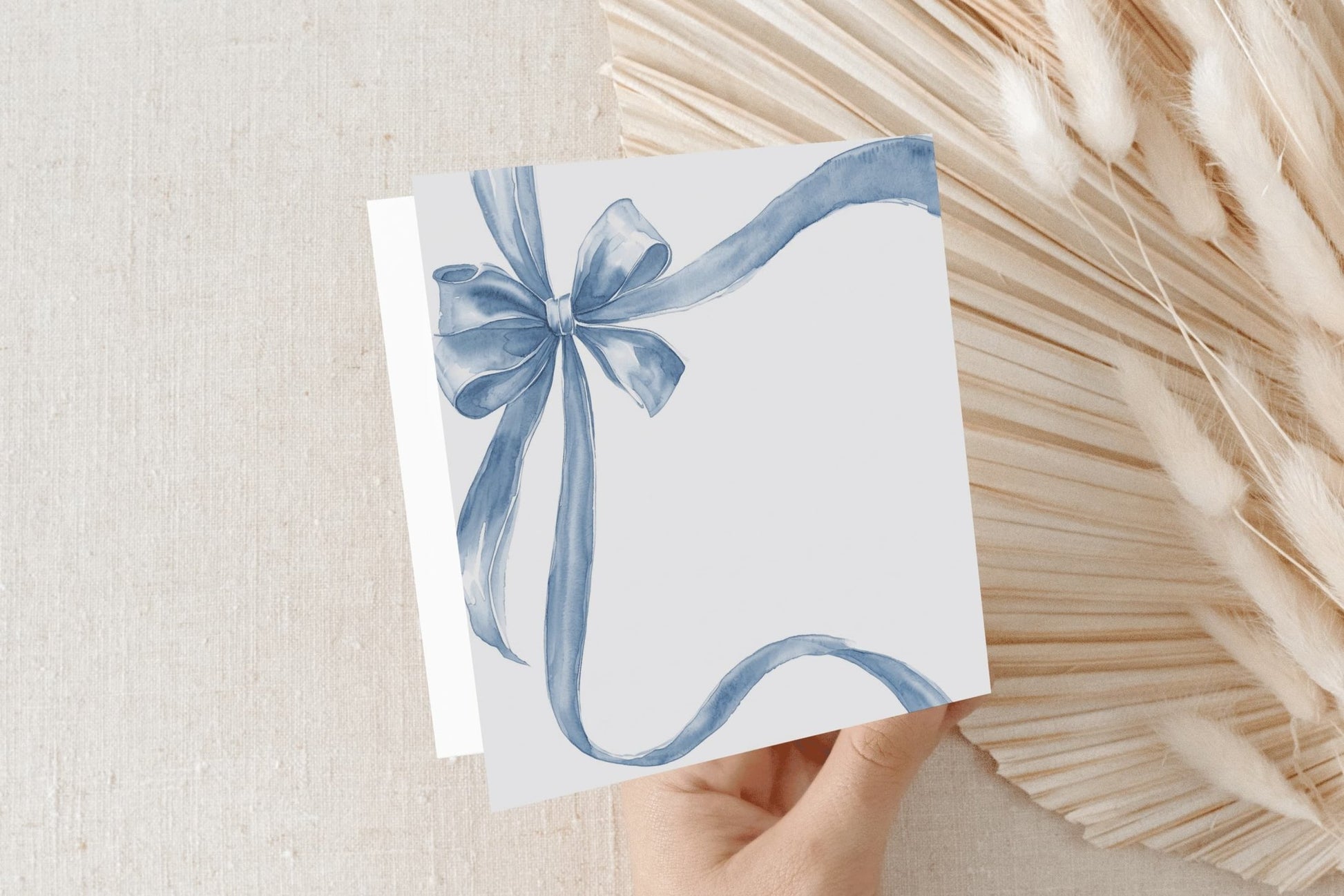 Will You Be My Something Blue Card, Bridesmaid Proposal Blue Bow - Pretty Gifted